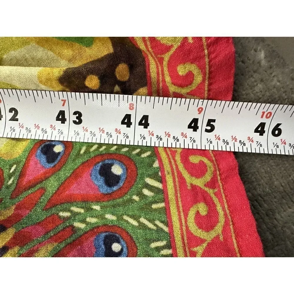 Anthropologie x Conditions Apply Puff-Sleeved Midi Dress Multicolour sz 6 US